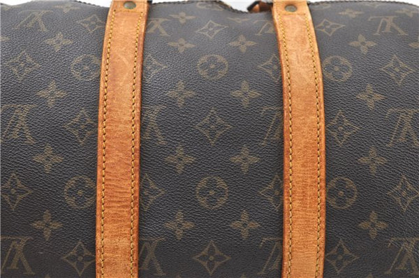 Auth Louis Vuitton Monogram Keepall Bandouliere 45 M41418 Boston Bag Junk 1069G