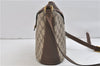 Authentic GUCCI Web Sherry Line Shoulder Cross Bag GG PVC Leather Brown 1070D