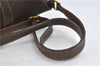 Authentic GUCCI Web Sherry Line Shoulder Cross Bag GG PVC Leather Brown 1070D