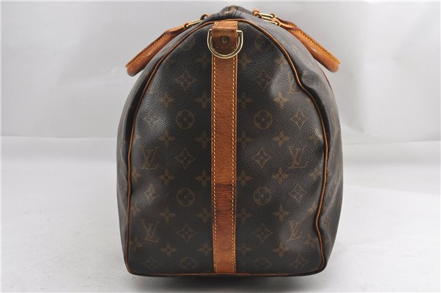 Authentic Louis Vuitton Monogram Keepall Bandouliere 50 M41416 Boston Bag 1070G