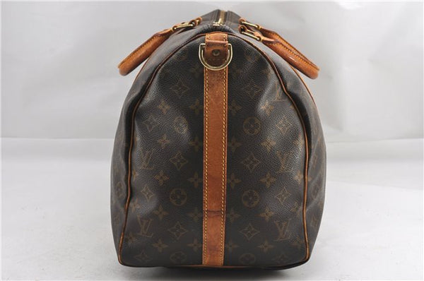Authentic Louis Vuitton Monogram Keepall Bandouliere 50 M41416 Boston Bag 1070G