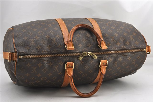 Authentic Louis Vuitton Monogram Keepall Bandouliere 50 M41416 Boston Bag 1070G