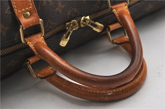 Authentic Louis Vuitton Monogram Keepall Bandouliere 50 M41416 Boston Bag 1070G