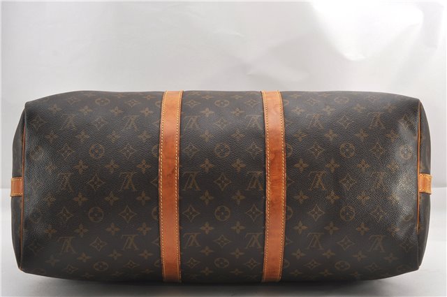 Authentic Louis Vuitton Monogram Keepall Bandouliere 50 M41416 Boston Bag 1070G