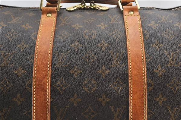 Authentic Louis Vuitton Monogram Keepall Bandouliere 50 M41416 Boston Bag 1070G