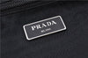 Authentic PRADA Nylon Tessuto Leather Shoulder Cross Body Bag Purse Black 1071F