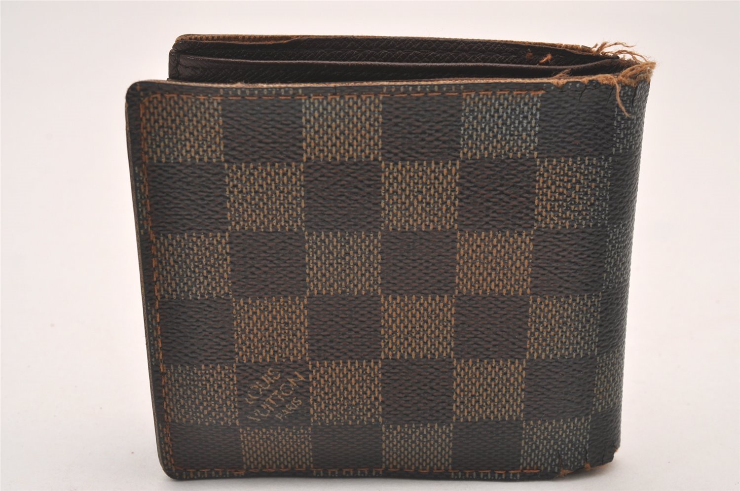 Auth Louis Vuitton Damier Porte Billet Carte Credit Monnaie N61665 Wallet 1071I