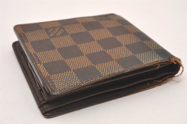 Auth Louis Vuitton Damier Porte Billet Carte Credit Monnaie N61665 Wallet 1071I