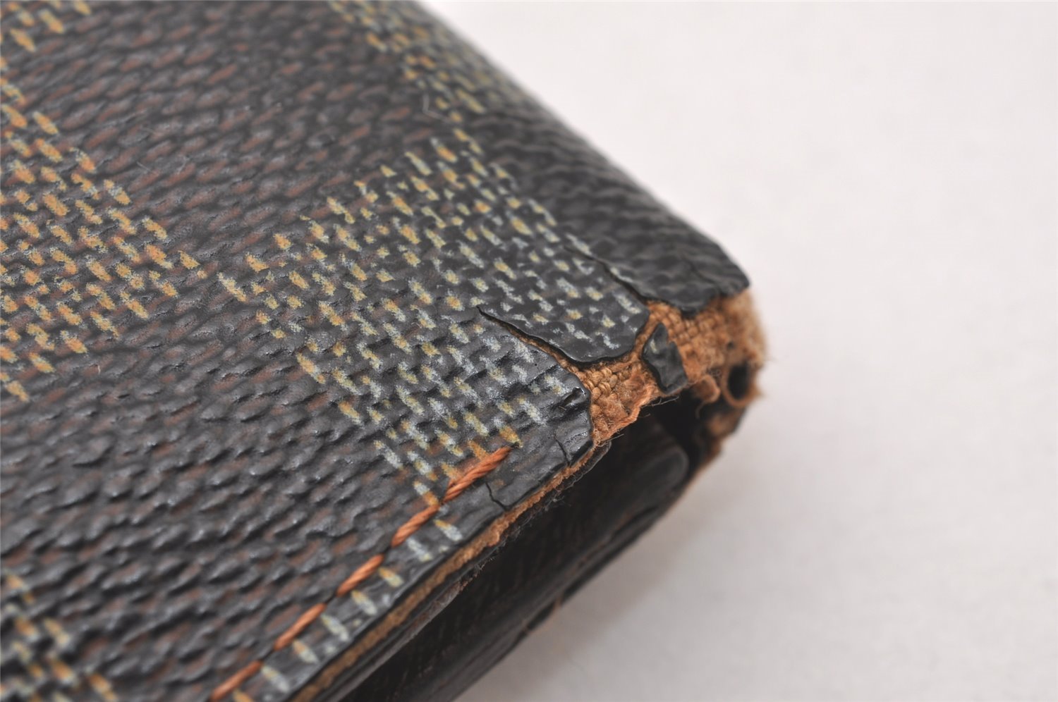 Auth Louis Vuitton Damier Porte Billet Carte Credit Monnaie N61665 Wallet 1071I