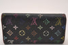 Louis Vuitton Monogram Multicolor Multicles 4 Key Case M93732 Black Pink 1072I