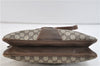 Authentic GUCCI Hand Shoulder Bag GG PVC Leather Brown 1073D