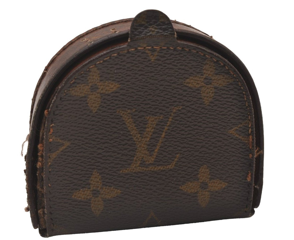 Auth Louis Vuitton Monogram Porte Monnaie Cuvette M61960 Coin Purse Junk 1073I