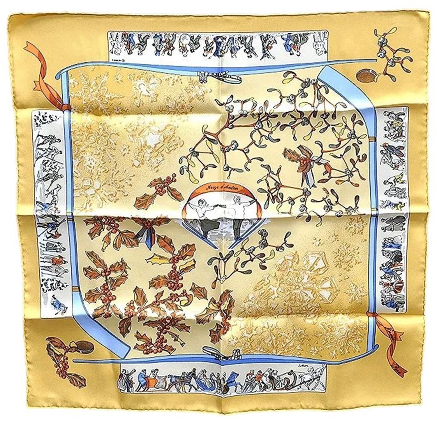 Auth HERMES Petit Carre 40 Scarf Handkerchief 