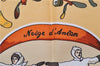 Auth HERMES Petit Carre 40 Scarf Handkerchief "Neige d'Antan" Silk Yellow 1075E