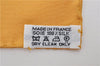 Auth HERMES Petit Carre 40 Scarf Handkerchief "Neige d'Antan" Silk Yellow 1075E