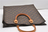 Authentic Louis Vuitton Monogram Sac Plat Hand Tote Bag M51140 LV 1076G