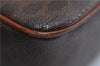 Authentic CELINE Macadam Blason Shoulder Cross Body Bag PVC Leather Brown 1077F