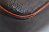 Authentic CELINE Macadam Blason Shoulder Cross Body Bag PVC Leather Brown 1077F