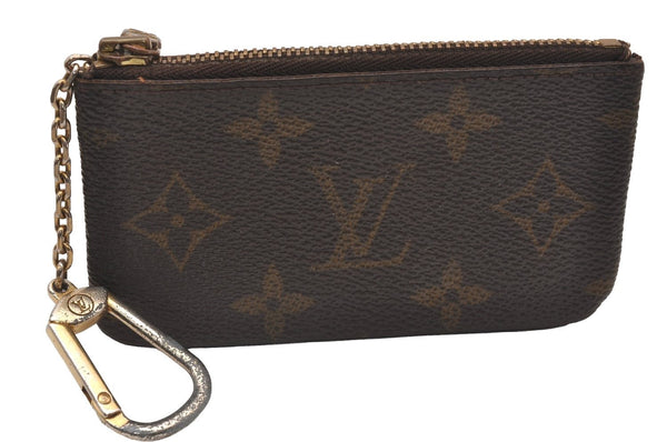 Authentic Louis Vuitton Monogram Pochette Cles Coin Purse Case M62650 LV 1078I