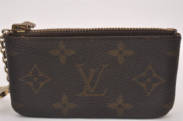 Authentic Louis Vuitton Monogram Pochette Cles Coin Purse Case M62650 LV 1078I