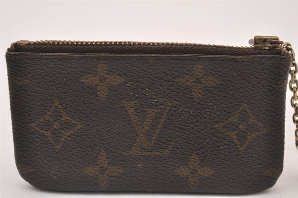 Authentic Louis Vuitton Monogram Pochette Cles Coin Purse Case M62650 LV 1078I