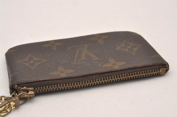 Authentic Louis Vuitton Monogram Pochette Cles Coin Purse Case M62650 LV 1078I