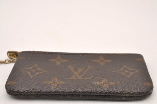 Authentic Louis Vuitton Monogram Pochette Cles Coin Purse Case M62650 LV 1078I