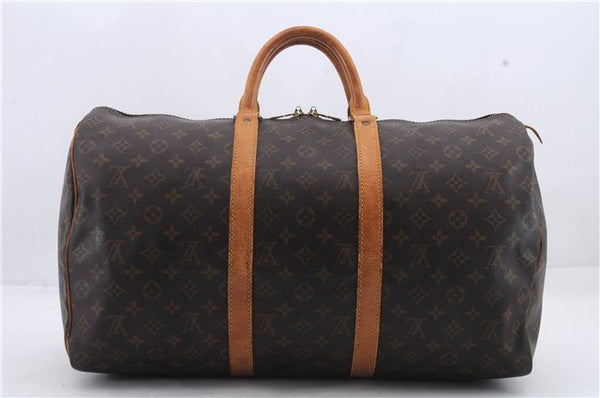 Authentic Louis Vuitton Monogram Keepall 50 Boston Bag M41426 LV 1079D