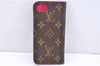 Authentic Louis Vuitton Monogram Folio Iphone 7 8 Case Pink M61906 LV 1079E