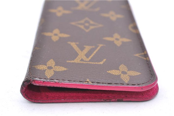 Authentic Louis Vuitton Monogram Folio Iphone 7 8 Case Pink M61906 LV 1079E