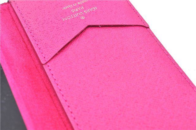 Authentic Louis Vuitton Monogram Folio Iphone 7 8 Case Pink M61906 LV 1079E