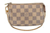 Authentic Louis Vuitton Damier Azur Mini Pochette Accessoires N58010 Pouch 1080I