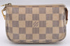 Authentic Louis Vuitton Damier Azur Mini Pochette Accessoires N58010 Pouch 1080I