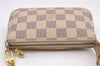 Authentic Louis Vuitton Damier Azur Mini Pochette Accessoires N58010 Pouch 1080I