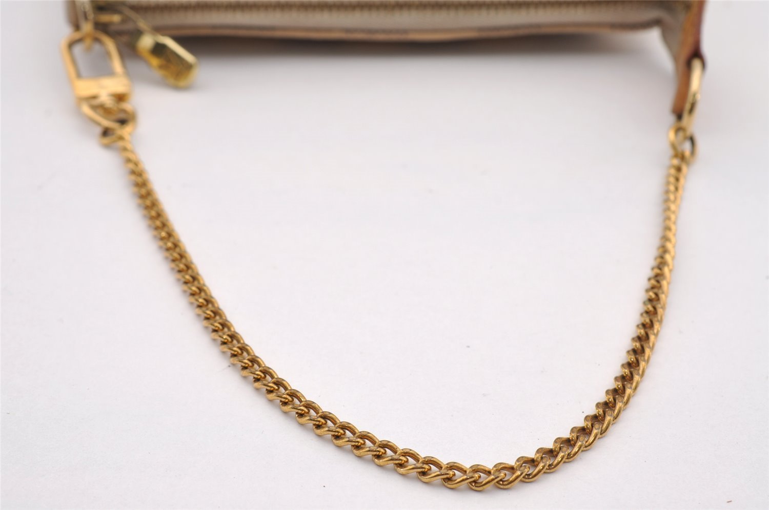 Authentic Louis Vuitton Damier Azur Mini Pochette Accessoires N58010 Pouch 1080I