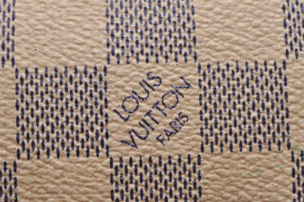 Authentic Louis Vuitton Damier Azur Mini Pochette Accessoires N58010 Pouch 1080I