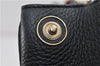 Auth Christian Dior Diorissimo 2Way Shoulder Hand Bag Leather Black CD 1081D