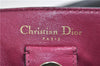 Auth Christian Dior Diorissimo 2Way Shoulder Hand Bag Leather Black CD 1081D