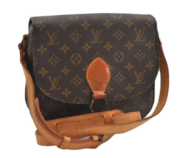 Authentic Louis Vuitton Monogram Saint Cloud GM M51242 Shoulder Cross Bag 1081G