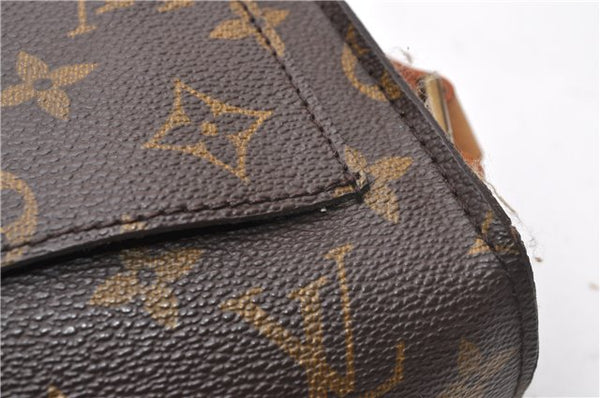 Authentic Louis Vuitton Monogram Saint Cloud GM M51242 Shoulder Cross Bag 1081G