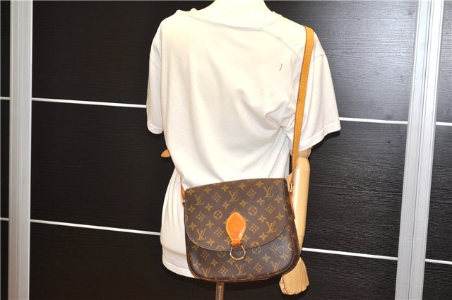 Authentic Louis Vuitton Monogram Saint Cloud GM M51242 Shoulder Cross Bag 1081G
