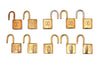 Authentic Louis Vuitton Padlock 10Set Old Model LV 1081I