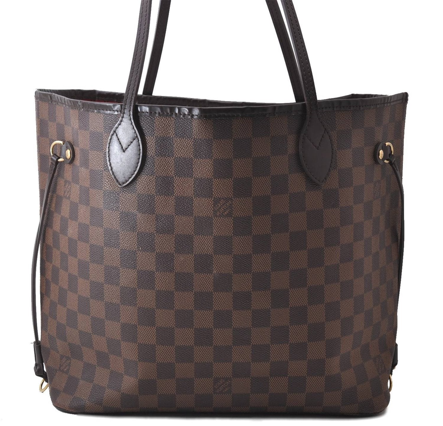 Authentic Louis Vuitton Damier Neverfull MM Tote Bag N51105 LV 1082D