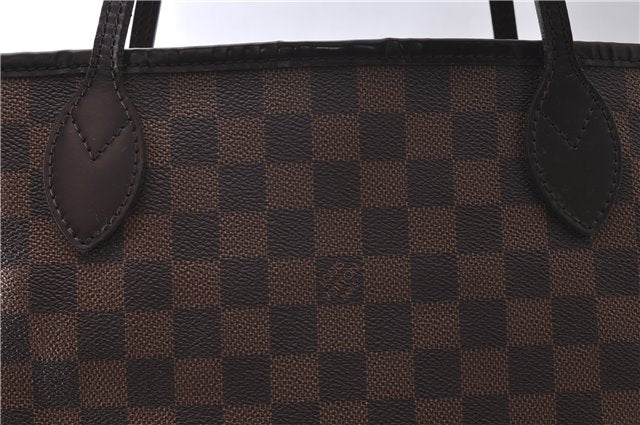 Authentic Louis Vuitton Damier Neverfull MM Tote Bag N51105 LV 1082D