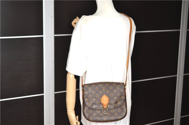 Auth Louis Vuitton Monogram Saint Cloud GM Shoulder Cross Bag Old Model LV 1082G