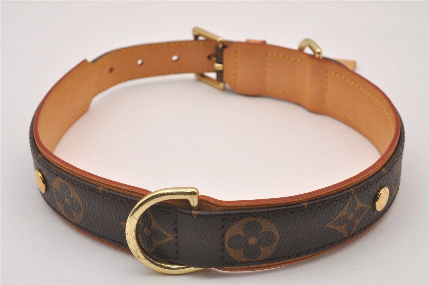 Louis Vuitton Monogram Collier Baxter GM M58070 Leash Baxter GM M58055 Set 1082I