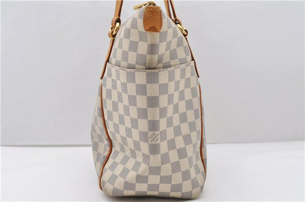 Authentic Louis Vuitton Damier Azur Totally MM Tote Bag N51262 LV 1083D