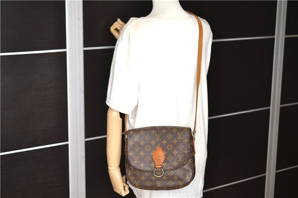Authentic Louis Vuitton Monogram Saint Cloud GM M51242 Shoulder Cross Bag 1083G