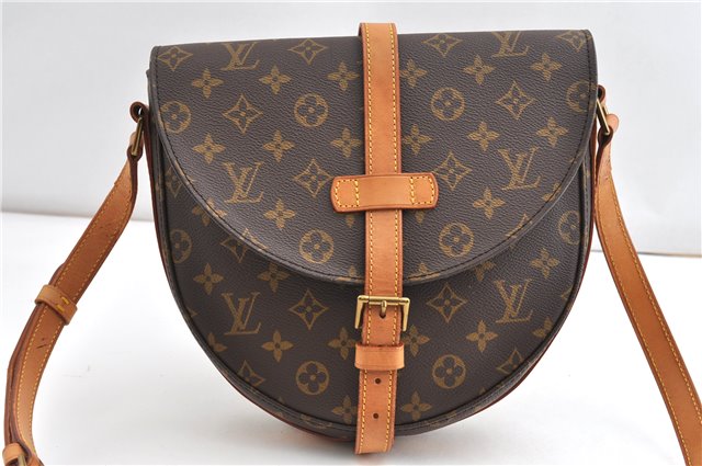 Authentic Louis Vuitton Monogram Chantilly GM Shoulder Cross Bag M51232 LV 1086G