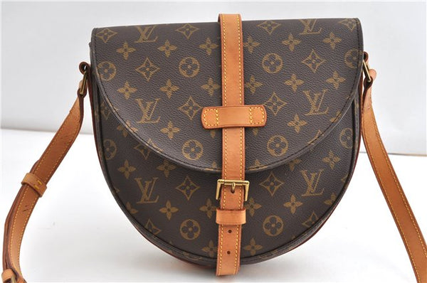 Authentic Louis Vuitton Monogram Chantilly GM Shoulder Cross Bag M51232 LV 1086G